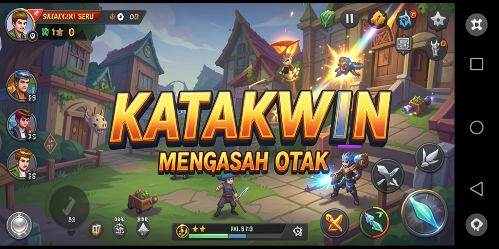 Tampilan menarik dari gameplay KATAKWIN yang seru.