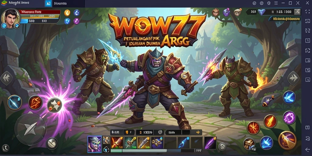 Gameplay seru dalam <strong>WOW77</strong> yang menampilkan pertarungan ARPG yang mendebarkan.